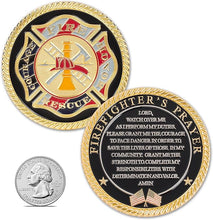 Firefighter - First Responder Prayer Coin