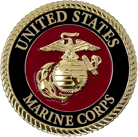 USMC - 2.25 Inch Color Medallion