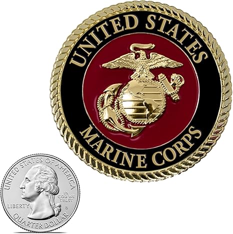 USMC - 2.25 Inch Color Medallion