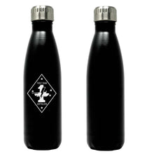 First Tank Battalion USMC Unit logo water bottle, 1st Tank Battalion hydroflask, 1st Tank Bn USMC, Marine Corp gift ideas, USMC Gifts for women flask, big USMC water bottle, Marine Corp water bottle 