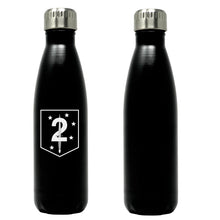 2nd MSOB logo water bottle, 2nd Marine Special Operations Battalion hydroflask, 2nd MSOB USMC, Marine Corp gift ideas, USMC Gifts for women flask, big USMC water bottle, 17 ounce Marine Corp water bottle 