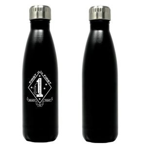 1st Bn 1st Marines logo water bottle, 1st Bn 1st Marines hydroflask, 1stBn 1st MarinesUSMC, Marine Corp gift ideas, USMC Gifts for women flask 17 ounce