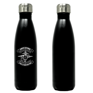 Second Supply Battalion logo water bottle, 2d Supply Bn hydroflask, 2d Supply Battalion USMC, Marine Corp gift ideas, USMC Gifts for women flask, big USMC water bottle,  Marine Corp water bottle 