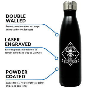 1st Recon logo water bottle, 1st Recon hydroflask, 1st Reconnaissance Battalion USMC, Marine Corp gift ideas, USMC Gifts for women flask 