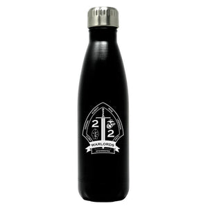 2nd Bn 2nd Marines Marines logo water bottle, 2nd Bn 2nd Marines Marines hydroflask, 2d Bn 2d MarinesUSMC, Marine Corp gift ideas, USMC Gifts for women flask