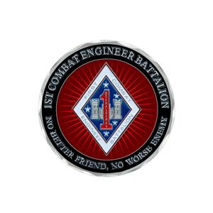 1st CEB Unit Coin, 1st Combat Engineer Battalion Unit Coin, USMC 1st CEB, First Combat Engineer Battalion