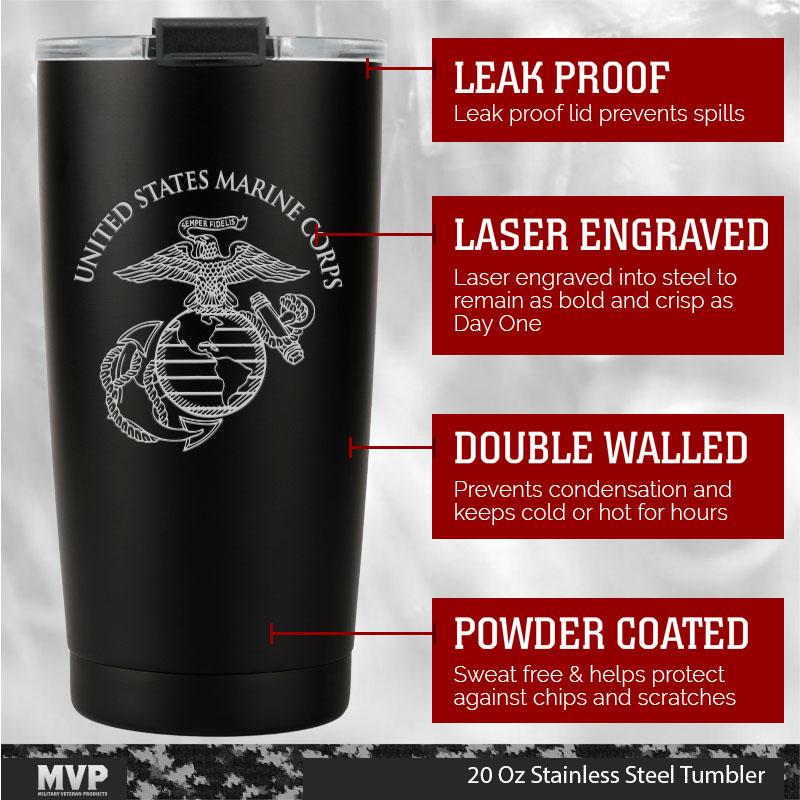 usmc gifts Marine Corp gifts coffee tumbler cup