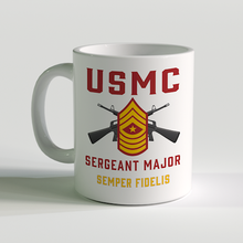 SgtMaj Coffee Mug, USMC SgtMaj Coffee Mug, USMC Rank Mug, Sergeant Major Coffee Mug