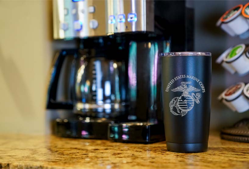Marine Corp gifts coffee tumbler cup