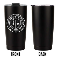 Third Civil Affairs USMC Unit logo tumbler, 3rd Civil Affairs USMC Unit Logo coffee cup, 3rd Civil Affairs USMC, Marine Corp gift ideas, USMC Gifts for women or men 20 oz