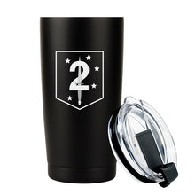 2nd MSOB USMC Unit logo tumbler, 2nd Marine Special Forces coffee cup, 2nd MSOB USMC, Marine Corp gift ideas, USMC Gifts for women 