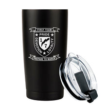 First Battalion Seventh Marines Unit Logo tumbler, 1/7 coffee cup, 1st Bn 7th Marines USMC, Marine Corp gift ideas, USMC Gifts for women  20oz