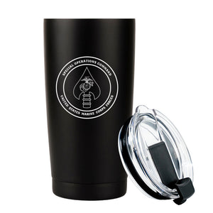 Marine Forces Special Operations Command (MARSOC) USMC Unit Logo Laser Engraved Stainless Steel Marine Corps Tumbler - 20 oz