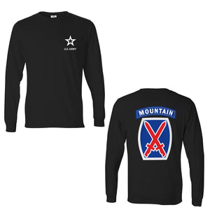 10th Mountain Division Army Unit Long Sleeve T-Shirt