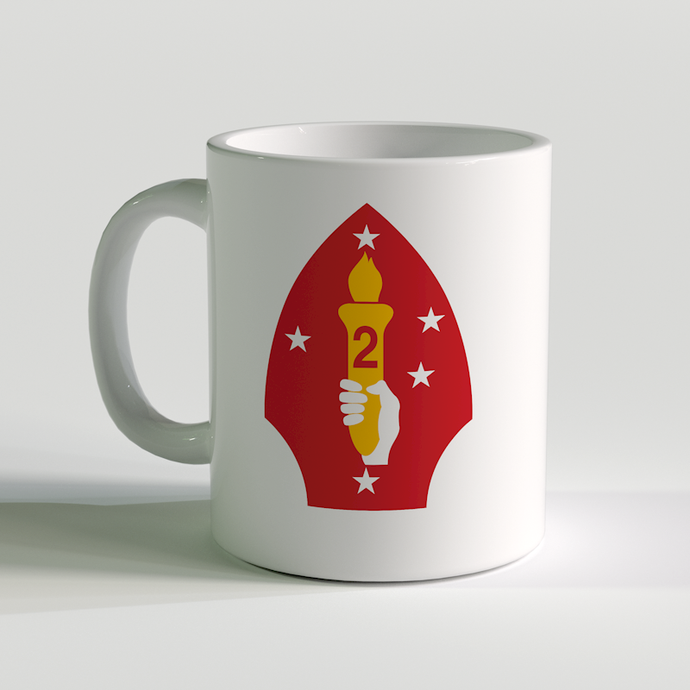 2nd Marine Division, USMC Coffee Mug, 2nd MARDIV unit coffee mug