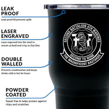 Second Battalion Fourth Marines Unit Logo tumbler, 2/4 coffee cup, 2nd Bn 4th Marines USMC, Marine Corp gift ideas, USMC Gifts for women  30oz