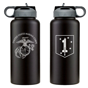 1st MSOB logo water bottle, 1st Marine Special Operations Battalion hydroflask, 1st MSOB USMC, Marine Corp gift ideas, USMC Gifts for women flask, big USMC water bottle, 32 ounce Marine Corp water bottle 