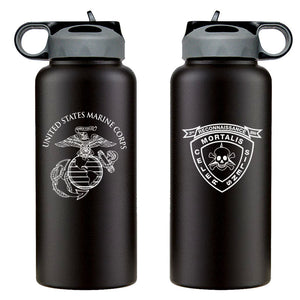 3d Recon Bn logo water bottle, 3d Recon Bn hydroflask, 3rd Reconnaissance Bn USMC, Marine Corp gift ideas, USMC Gifts for women flask, big USMC water bottle, 32 ounce Marine Corp water bottle 