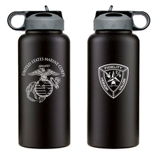 2nd Bn 9th Marines logo water bottle, 2dBn 9th Marines hydroflask, Second Battalion Ninth Marines USMC, Marine Corp gift ideas, USMC Gifts for women or men 32 Oz water bottle