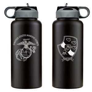 3d LAR logo water bottle, 3d Light Armored Reconnaissance Battalion hydroflask, 3d LAR USMC, Marine Corp gift ideas, USMC Gifts for women flask, big USMC water bottle, 32 ounce Marine Corp water bottle 