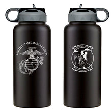 Marine Wing Support Squadron 473 (MWSS-473) USMC Unit logo water bottle, MWSS-473 hydroflask, MWSS-473 USMC, Marine Corp gift ideas, USMC Gifts for women flask 32 ounce