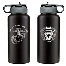 Third Battalion Fourth Marines Unit Logo water bottle, 3d Bn 4th Marines hydroflask, 3/4 Marines, USMC, Marine Corp gift ideas, USMC Gifts for men or women 32 Oz