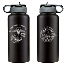 2nd Assault Amphibian Battalion Unit Logo water bottle, 2d AABN USMC Unit Logo hydroflask, 2d AABN USMC, Marine Corp gift ideas, USMC Gifts for men or women flask 32 oz
