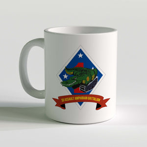 3d Assault Amphibian Battalion Unit Logo Coffee Mug, 2d AABN Unit Logo Coffee Mug