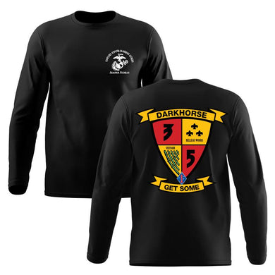 3rd Bn 5th Marines Marines Long Sleeve T-Shirt, 3/5 unit t-shirt, 3rd Battalion 5th Marines