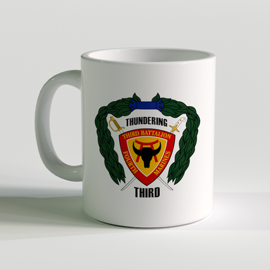3/4 unit coffee mug, 3rd battalion 4th marines, USMC Coffee mug, thundering third