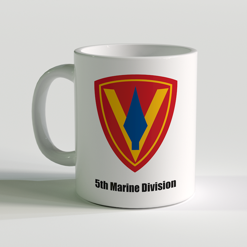 5th Marine Division coffee mug, 5th Marine Division, USMC Coffee Mug