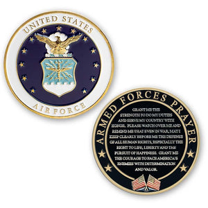 Air Force Prayer Coin-USAF Valor Challenge Coin
