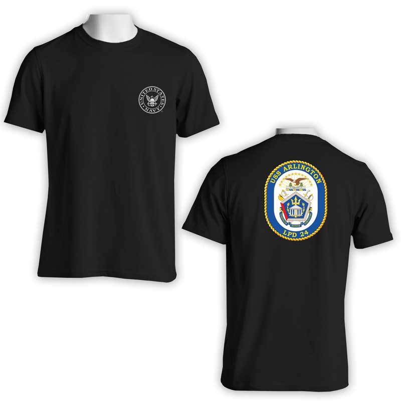 USS Arlington T-Shirt, LPD 24 T-Shirt, LPD 24, US Navy T-Shirt, US Navy Apparel