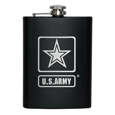 8oz US Army Flask Matte Black