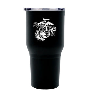 30oz Proud Marine Mom/Dad Insulated Stainless Steel Tumbler