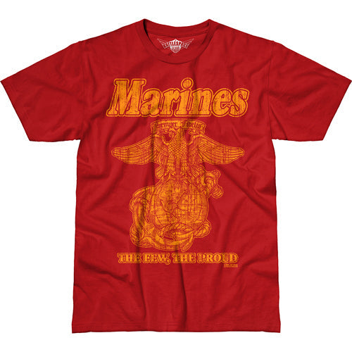 USMC ‘Retro’ Battlespace T-Shirt Military Red