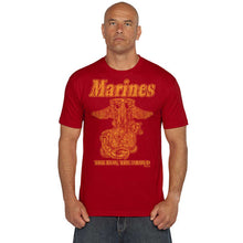 Marine ‘Retro’ Battlespace Men’s T-Shirt Military Red