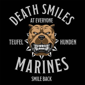 Death Smiles At Everyone-Marines Smile Back - USMC Hoodie