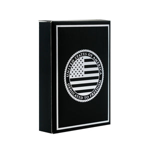 Black American Flag Playing Cards – Gift for Veterans