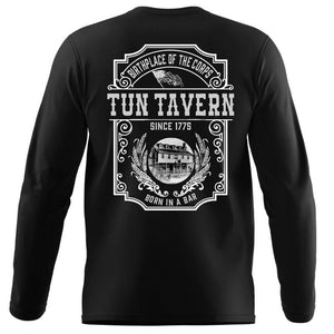 Tun Tavern, Born in a bar, USMC tun tavern long sleeve t-shirt 
