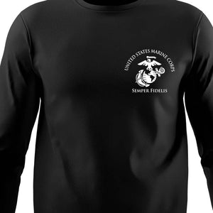 1st Battalion 7th Marines Long Sleeve T-Shirt, 1/7 Long Sleeve T-Shirt, USMC 1/7 unit t-shirt