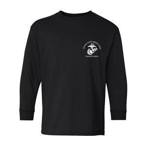 Black Long Sleeve USMC Long Sleeve T-Shirt