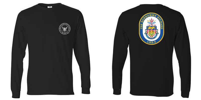 USS Bonhomme Richard Long Sleeve T-Shirt, LHD-6 t-shirt, LHD 6