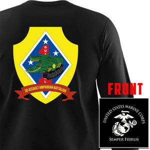 3D AABN Long Sleeve T-Shirt, 3D AA Bn, 3rd AABN unit t-shirt
