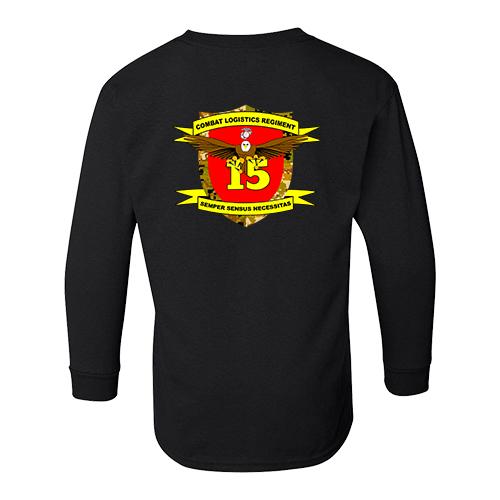 CLR-15 Long Sleeve T-Shirt, Combat Logistics Regiment 15, CLR-15 unit t-shirt