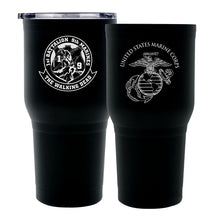 1st Bn 9th Marines logo tumbler, 1/9 Marines coffee cup, 1stBn, 9th Marines USMC, Marine Corp gift ideas, USMC Gifts