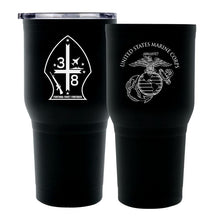 3d Battalion 8th Marines (3/8) USMC Stainless Steel 30 Oz Marine Corps Tumbler