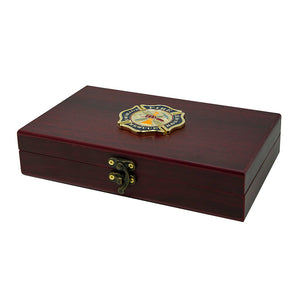 Firefighter Playing Cards And Dice Gift Box Set