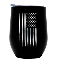 American Flag Vacuum Insulated Wine Tumbler