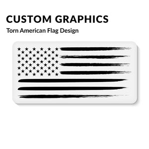 US Flag Double Nine Dominoes Set Black Leather Box